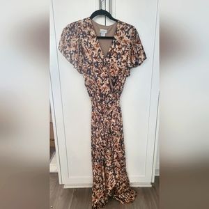 L - Nicole Miller - leopard print dress